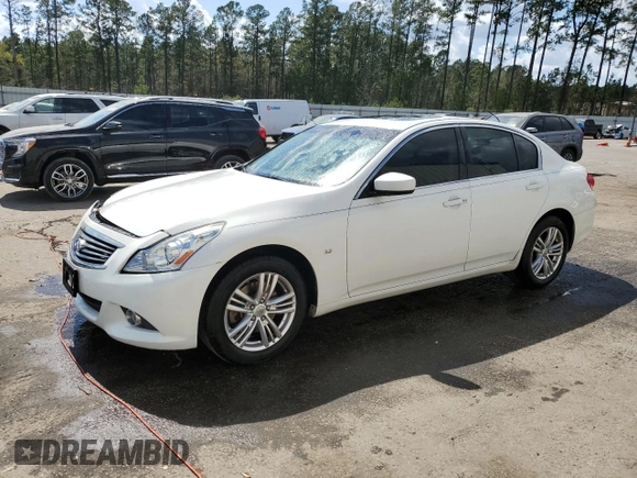 2015 Infiniti Q40 with VIN JN1CV6AR1FM521201, listed as a Copart auction lot 50913775 with 93,468 mi miles and Salvage Title. Bid and sale history available at DreamBid. Image 1.