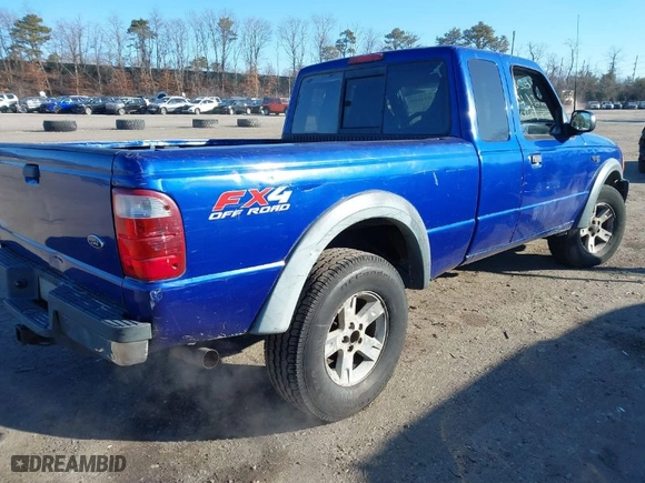2004 Ford Ranger XL Fleet with VIN 1FTZR45E64PB01825, listed as a IAAI auction lot 41626558 with 219,215 mi miles. Bid and sale history available at carsss.com. Image 4.