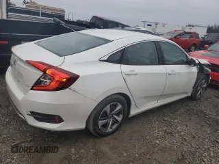 2019 Honda Civic Sedan LX with VIN 19XFC2F64KE018889, listed as a Copart auction lot 89197475 with 148,885 mi miles and Salvage Title. Bid and sale history available at carsss.com. Image 3.