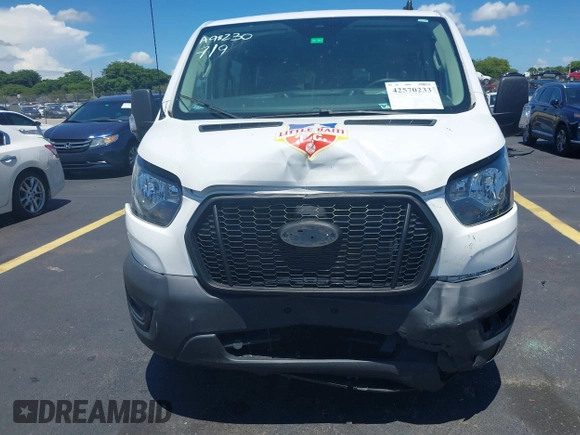 2021 Ford Transit Passenger XL with VIN 1FBAX2Y84MKA98230, listed as a IAAI auction lot 42570233 with 19,531 mi miles and . Bid and sale history available at DreamBid. Image 6.