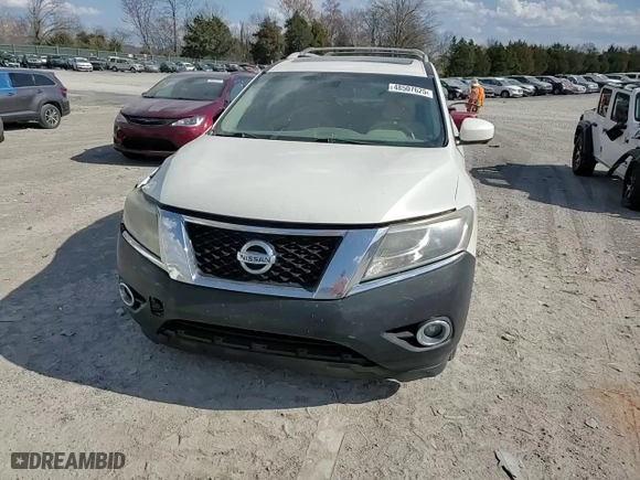 2015 Nissan Pathfinder Platinum with VIN 5N1AR2MN6FC713550, listed as a Copart auction lot 48507625 with 297,269 mi miles and Salvage Title. Bid and sale history available at carsss.com. Image 12.