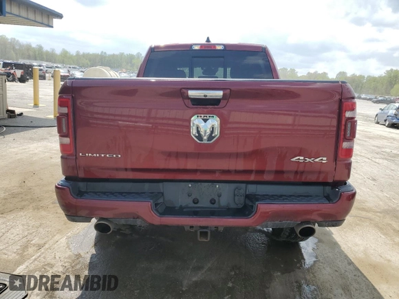 2022 Ram 1500 Limited with VIN 1C6SRFHT0NN307945, listed as a Copart auction lot 54739645 with 76,237 mi miles and Salvage title. Bid and sale history available at DreamBid. Image 6.