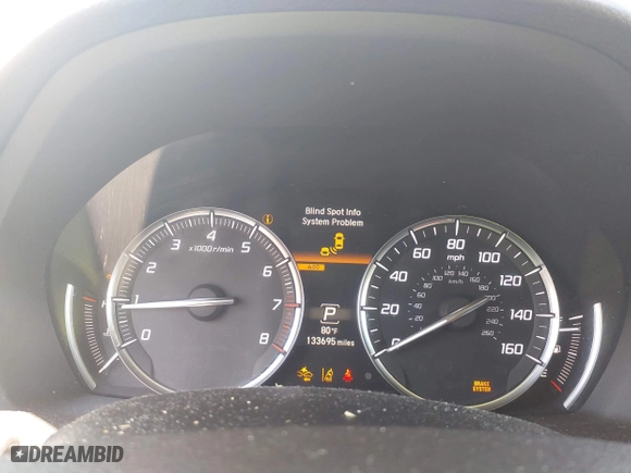 2017 Acura MDX w/Technology Pkg with VIN 5FRYD4H56HB033627, listed as a IAAI auction lot 41771033 with 133,695 mi miles. Bid and sale history available at carsss.com. Image 7.