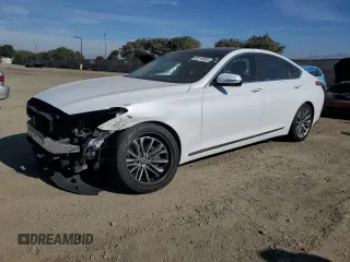 2017 Genesis G80 3.8L with VIN KMHGN4JE1HU190490, listed as a Copart auction lot 83115594 with 67,108 mi miles and Salvage Title. Bid and sale history available at DreamBid. Image 1.