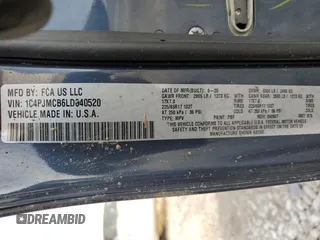 2020 Jeep Cherokee Latitude with VIN 1C4PJMCB6LD640520, listed as a Copart auction lot 49113355 with Not provided miles and Salvage title. Bid and sale history available at DreamBid. Image 14.