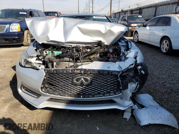 2017 Infiniti Q60 Sport with VIN JN1EV7EK1HM360220, listed as a Copart auction lot 45929095 with 28,612 mi miles and Salvage title. Bid and sale history available at DreamBid. Image 5.