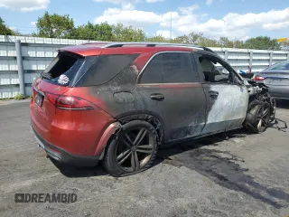 2020 Mercedes-Benz GLE 450 with VIN 4JGFB5KB3LA001511, listed as a Copart auction lot 52548855 with Not provided miles and Non repairable. Bid and sale history available at DreamBid. Image 3.