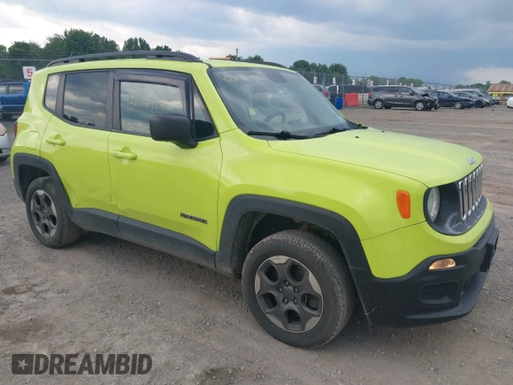 2017 Jeep Renegade Sport with VIN ZACCJBAB1HPF07825, listed as a IAAI auction lot 42675114 with 137,793 mi miles and . Bid and sale history available at DreamBid. Image 1.