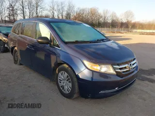 2014 Honda Odyssey LX with VIN 5FNRL5H27EB060223, listed as a IAAI auction lot 41771269 with 156,169 mi miles. Bid and sale history available at carsss.com. Image 1.
