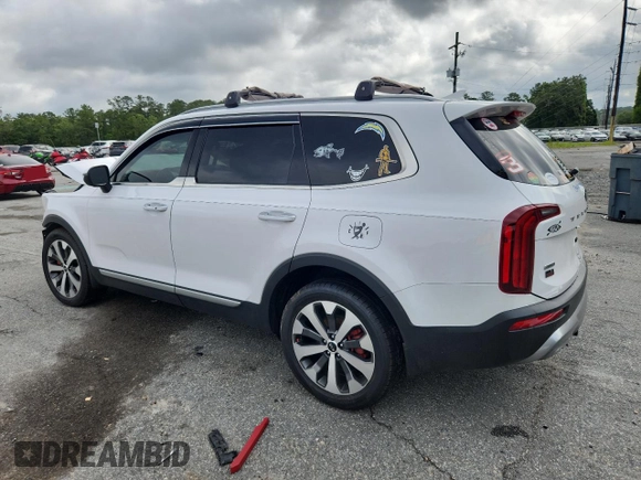 2021 Kia Telluride S with VIN 5XYP6DHC9MG140129, listed as a Copart auction lot 59462455 with 54,919 mi miles and Salvage title. Bid and sale history available at DreamBid. Image 2.