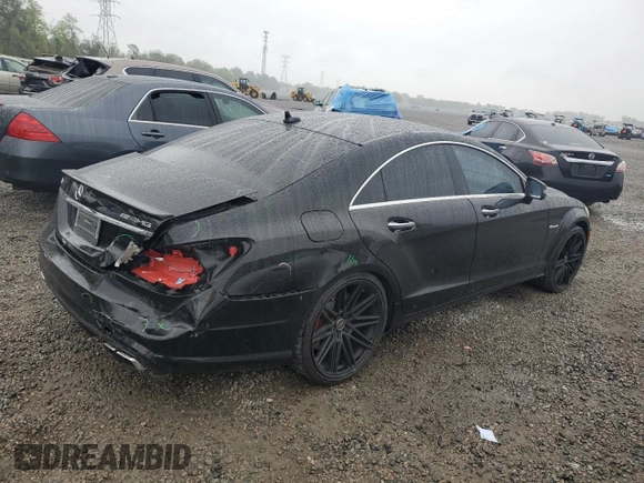 2012 Mercedes-Benz CLS 63 AMG with VIN WDDLJ7EB0CA015681, listed as a Copart auction lot 47734405 with 168,872 mi miles and Salvage title. Bid and sale history available at DreamBid. Image 3.