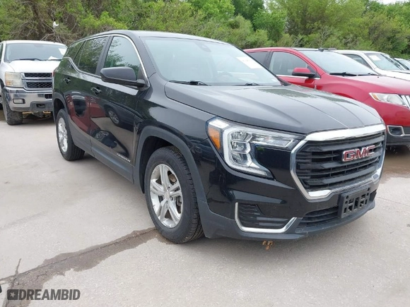 2022 GMC Terrain SLE with VIN 3GKALTEV9NL178747, listed as a IAAI auction lot 41946354 with 112,515 mi miles. Bid and sale history available at carsss.com. Image 1.