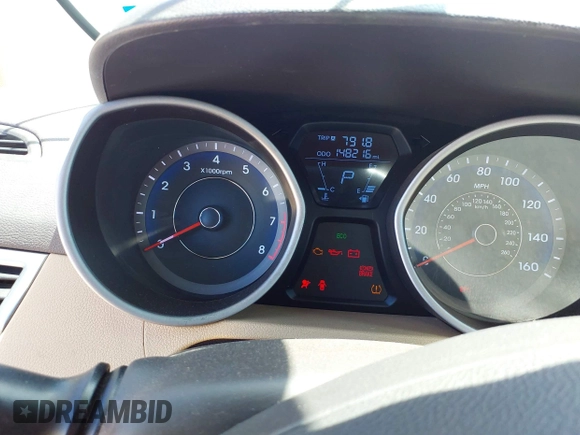 2012 Hyundai Elantra Limited with VIN KMHDH4AE4CU299884, listed as a IAAI auction lot 42032017 with 148,216 mi miles. Bid and sale history available at carsss.com. Image 7.