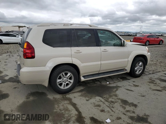 2003 Lexus GX 470 z VIN JTJBT20X330006191, wystawiony jako Copart lot #53516235 z przebiegiem 146 860 mil mil oraz Szkoda całkowita • Salvage title. Historia ofert i sprzedaży dostępna na DreamBid. Obrazek 3.