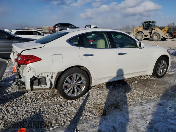 2013 Infiniti M37 with VIN JN1BY1AR2DM600279, listed as a Copart auction lot 89216915 with Not Provided miles and Salvage Title. Bid and sale history available at carsss.com. Image 3.