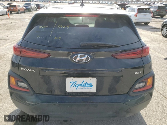 2020 Hyundai Kona SEL with VIN KM8K2CAA3LU563788, listed as a Copart auction lot 45862305 with 60,876 mi miles and Salvage Title. Bid and sale history available at DreamBid. Image 6.