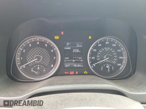 2019 Hyundai Elantra SE with VIN 5NPD74LF3KH470727, listed as a Copart auction lot 55707545 with 45,154 mi miles and Clean Title. Bid and sale history available at DreamBid. Image 9.