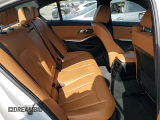 2020 BMW 3 Series 330i with VIN WBA5R1C01LFH42423, listed as a Copart auction lot 54194495 with 50,688 mi miles and Salvage Title. Bid and sale history available at carsss.com. Image 10.