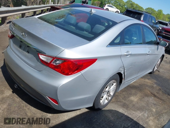 2014 Hyundai Sonata GLS with VIN 5NPEB4AC9EH852955, listed as a IAAI auction lot 42048474 with 107,357 mi miles and . Bid and sale history available at DreamBid. Image 4.