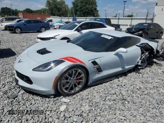 2019 Chevrolet Corvette Grand Sport 2LT z VIN 1G1YY2D72K5113302, wystawiony jako Copart lot #58001205 z przebiegiem 10 225 mil mil oraz Szkoda całkowita • Salvage title. Historia ofert i sprzedaży dostępna na DreamBid. Obrazek 1.