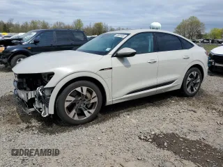 2022 Audi e-tron Sportback S line Premium z VIN WA11AAGE3NB007247, wystawiony jako Copart lot #53697485 z przebiegiem 19 134 mil mil oraz Szkoda całkowita • Salvage title. Historia ofert i sprzedaży dostępna na DreamBid. Obrazek 1.