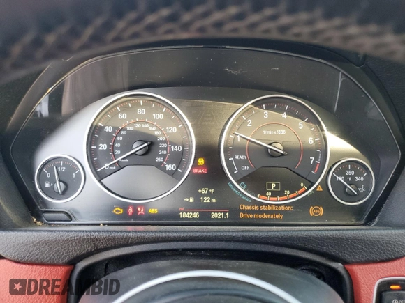 2015 BMW 4 Series 435i xDrive with VIN WBA4B3C55FD670078, listed as a Copart auction lot 73783204 with 184,246 mi miles and Clean title. Bid and sale history available at DreamBid. Image 9.