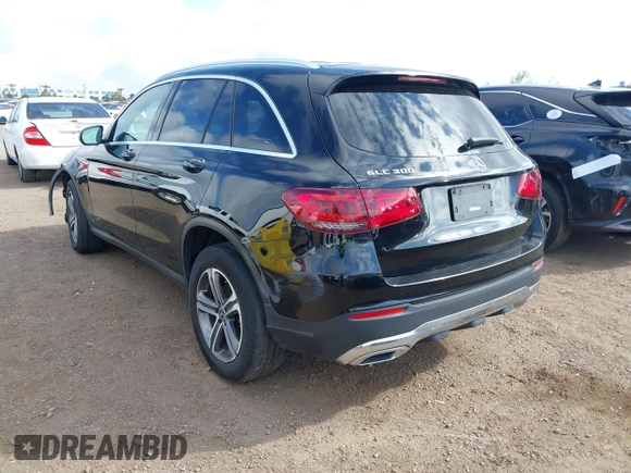 2020 Mercedes-Benz GLC 300 with VIN WDC0G8DB7LF718775, listed as a IAAI auction lot 41807370 with 59,120 mi miles and . Bid and sale history available at DreamBid. Image 3.
