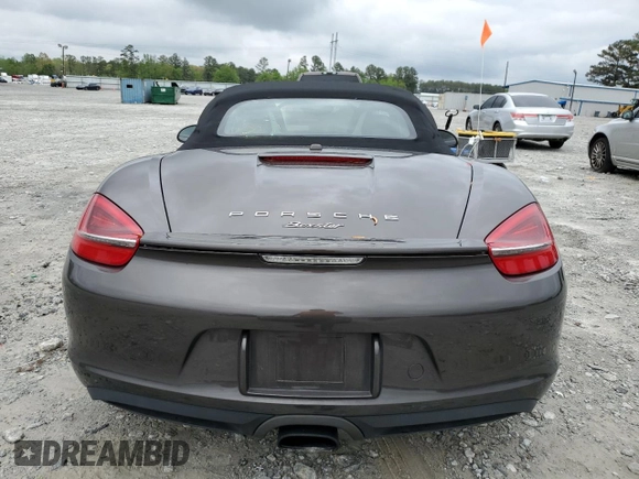 2015 Porsche Boxster with VIN WP0CA2A88FS120121, listed as a Copart auction lot 50591195 with 71,836 mi miles and Salvage title. Bid and sale history available at DreamBid. Image 6.