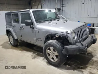 2015 Jeep Wrangler Unlimited Willys Wheeler with VIN 1C4BJWDGXFL503056, listed as a Copart auction lot 47191265 with Not Provided miles and Salvage Title. Bid and sale history available at DreamBid. Image 4.