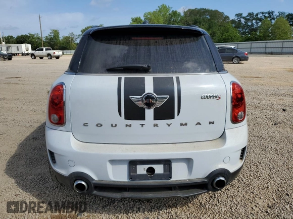 2014 MINI Countryman S with VIN WMWZC3C53EWP52333, listed as a Copart auction lot 54418495 with 34,687 mi miles and Salvage Title. Bid and sale history available at DreamBid. Image 6.