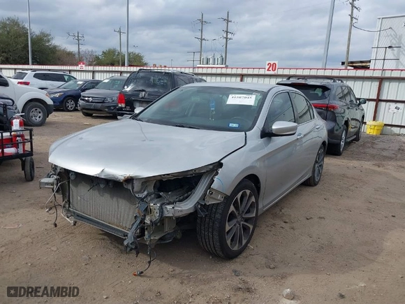 2014 Honda Accord Sedan Sport with VIN 1HGCR2F52EA183518, listed as a IAAI auction lot 41507045 with 174,694 mi miles. Bid and sale history available at carsss.com. Image 2.