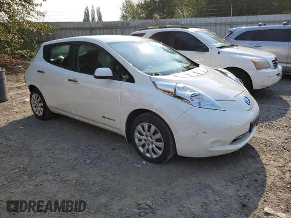 2016 Nissan LEAF S with VIN 1N4BZ0CP8GC314257, listed as a Copart auction lot 70589484 with 51,533 mi miles and Salvage Title. Bid and sale history available at carsss.com. Image 4.