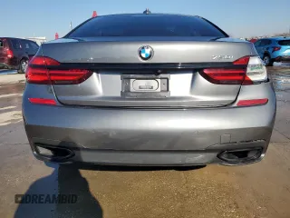 2019 BMW 7 Series 750i with VIN WBA7F0C59KGM25051, listed as a Copart auction lot 87285534 with Not Provided miles and Salvage Title. Bid and sale history available at DreamBid. Image 6.