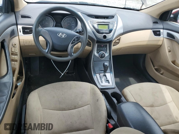 2013 Hyundai Elantra GLS with VIN 5NPDH4AE3DH201363, listed as a Copart auction lot 58577385 with 176,955 mi miles and Clean title. Bid and sale history available at DreamBid. Image 8.