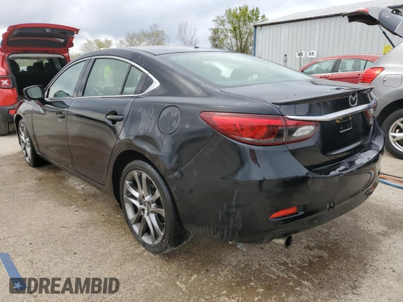 2017 Mazda 6 Grand Touring with VIN JM1GL1W51H1114366, listed as a Copart auction lot 52750715 with 79,792 mi miles and Salvage Title. Bid and sale history available at carsss.com. Image 2.
