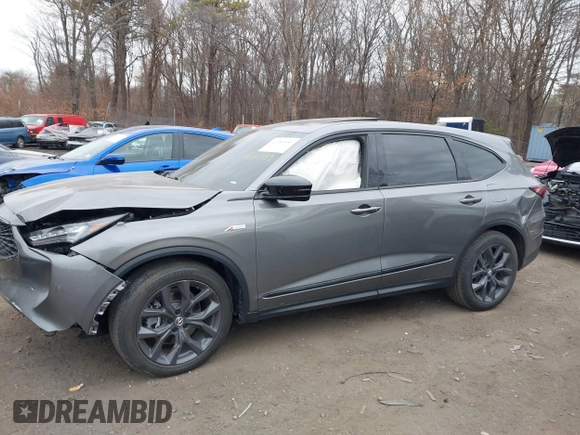 2023 Acura MDX w/A-Spec Package with VIN 5J8YE1H08PL018304, listed as a IAAI auction lot 41281559 with 28,308 mi miles. Bid and sale history available at carsss.com. Image 14.