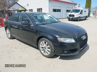 2011 Audi A4 2.0T Premium Plus with VIN WAUFFAFL2BN044780, listed as a IAAI auction lot 42082205 with 185,820 mi miles. Bid and sale history available at carsss.com. Image 1.