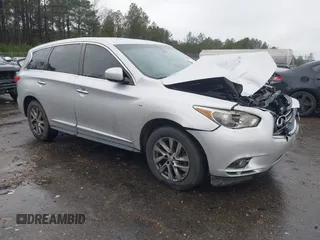 2015 Infiniti QX60 with VIN 5N1AL0MNXFC509436, listed as a IAAI auction lot 41500191 with 177,883 mi miles. Bid and sale history available at carsss.com. Image 1.