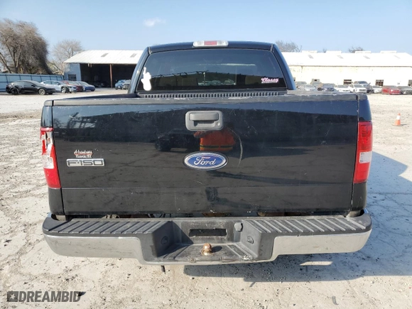 2005 Ford F-150 XLT with VIN 1FTRW12W05FB45525, listed as a Copart auction lot 44358295 with 128,436 mi miles and Salvage Title. Bid and sale history available at carsss.com. Image 6.