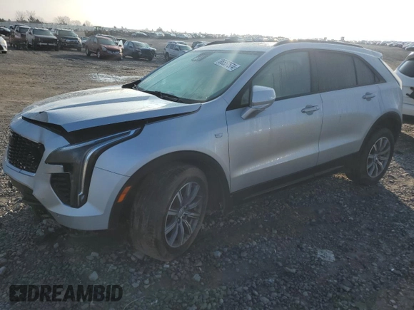 2021 Cadillac XT4 AWD Sport with VIN 1GYFZFR48MF007798, listed as a Copart auction lot 86557574 with 29,462 mi miles and Salvage title. Bid and sale history available at DreamBid. Image 1.