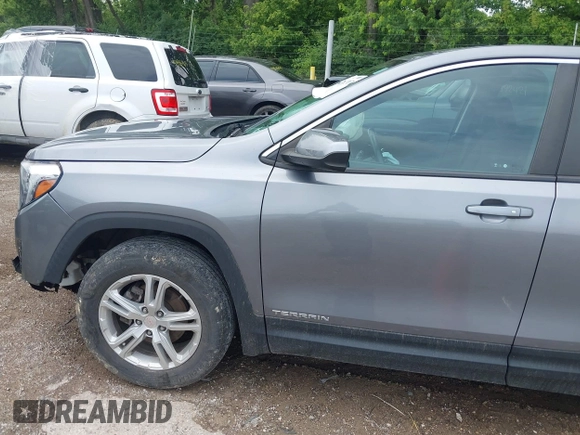 2021 GMC Terrain SLE with VIN 3GKALMEV7ML383987, listed as a IAAI auction lot 42492767 with 53,483 mi miles and . Bid and sale history available at DreamBid. Image 14.