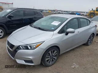 2021 Nissan Versa SV with VIN 3N1CN8EV2ML846837, listed as a IAAI auction lot 41567100 with 66,692 mi miles. Bid and sale history available at carsss.com. Image 2.
