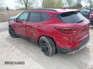 2023 Chevrolet Blazer LT with VIN 3GNKBJRSXPS147109, listed as a IAAI auction lot 42137595 with 16,533 mi miles and . Bid and sale history available at DreamBid. Image 3.