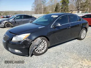 2012 Buick Regal Turbo Premium 1 with VIN 2G4GS5EV3C9140608, listed as a Copart auction lot 50021245 with 163,996 mi miles and Salvage Title. Bid and sale history available at carsss.com. Image 1.