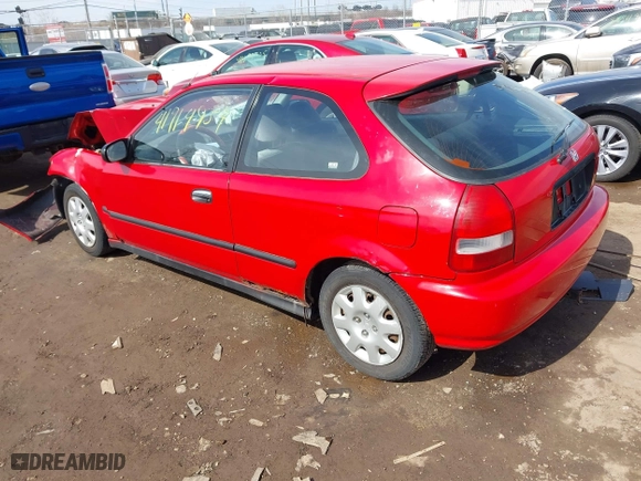 1999 Honda Civic DX with VIN 2HGEJ6448XH111826, listed as a IAAI auction lot 41714934 with 145,168 mi miles. Bid and sale history available at carsss.com. Image 3.