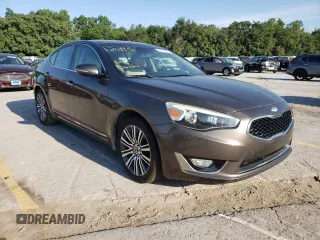 2014 Kia Cadenza Premium with VIN KNALN4D7XE5129951, listed as a Copart auction lot 86706934 with 79,828 mi miles and Salvage Title. Bid and sale history available at carsss.com. Image 1.