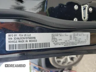2025 Jeep Compass Limited с VIN 3C4NJDCN1ST502295, выставлен на аукционе Copart как лот 60655365 с пробегом 2 338 миль миль и Списание • Salvage title. История ставок и продаж доступна на DreamBid. Изображение 13.