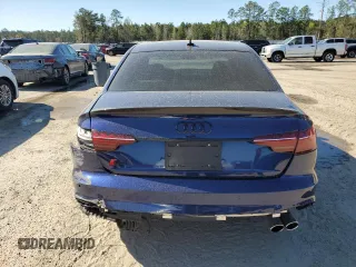 2021 Audi S4 Prestige with VIN WAUC4AF42MA086765, listed as a Copart auction lot 47135004 with 33,577 mi miles and Salvage Title. Bid and sale history available at carsss.com. Image 6.