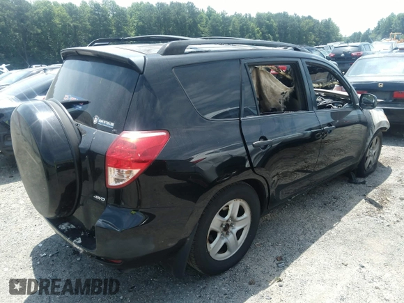 2008 Toyota RAV4 with VIN JTMBD35V585214127, listed as a IAAI auction lot 37063419 with 1 mi miles. Bid and sale history available at carsss.com. Image 4.