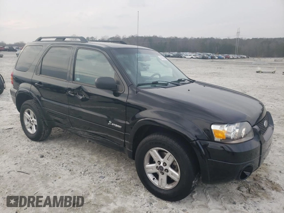 2007 Ford Escape Hybrid with VIN 1FMCU49HX7KB90305, listed as a Copart auction lot 44300405 with 240,011 mi miles and Salvage Title. Bid and sale history available at carsss.com. Image 4.